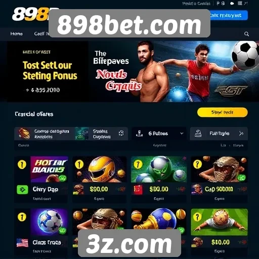 Ofertas e bônus do site 898bet.com